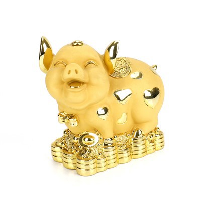 Fém disznó szobor Decktop Crafts